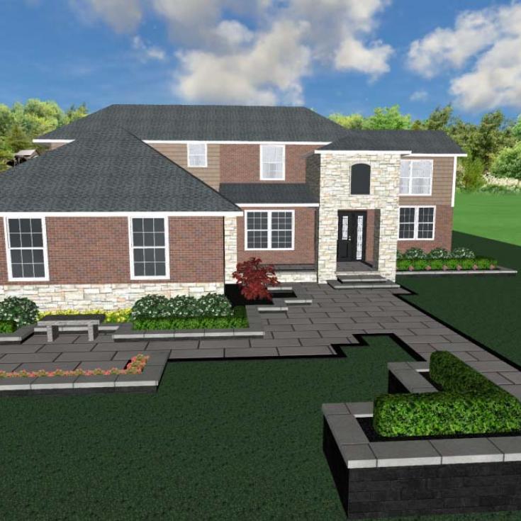 Front Entrance and Driveways